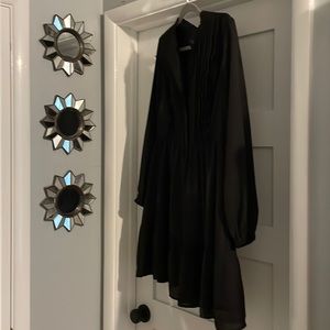 Long sleeve shift dress